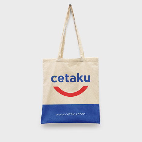 Tote Bag Blacu Print DTF